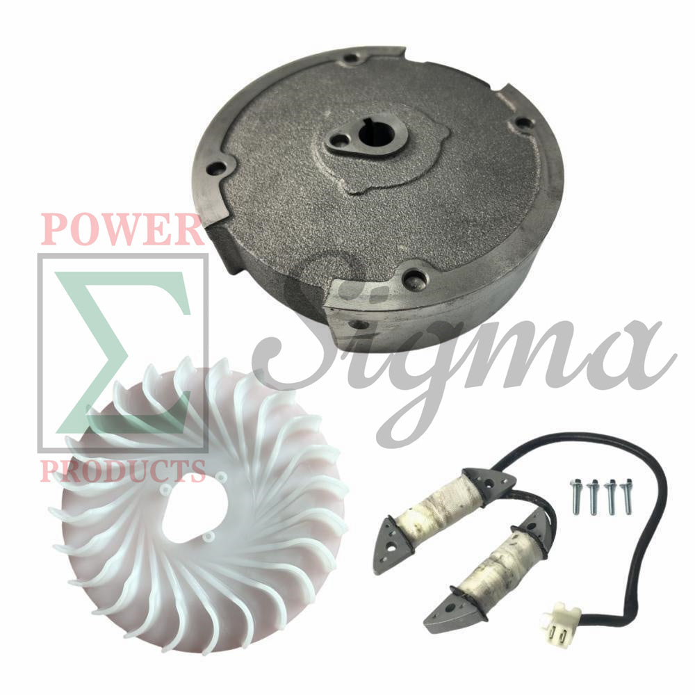 58-degree Keyway Flywheel And 3A Parallel Charging Coil Cooling Fan For Head Light on PREDATOR 212cc GHOST Kart Racing Engine 57531 image 11