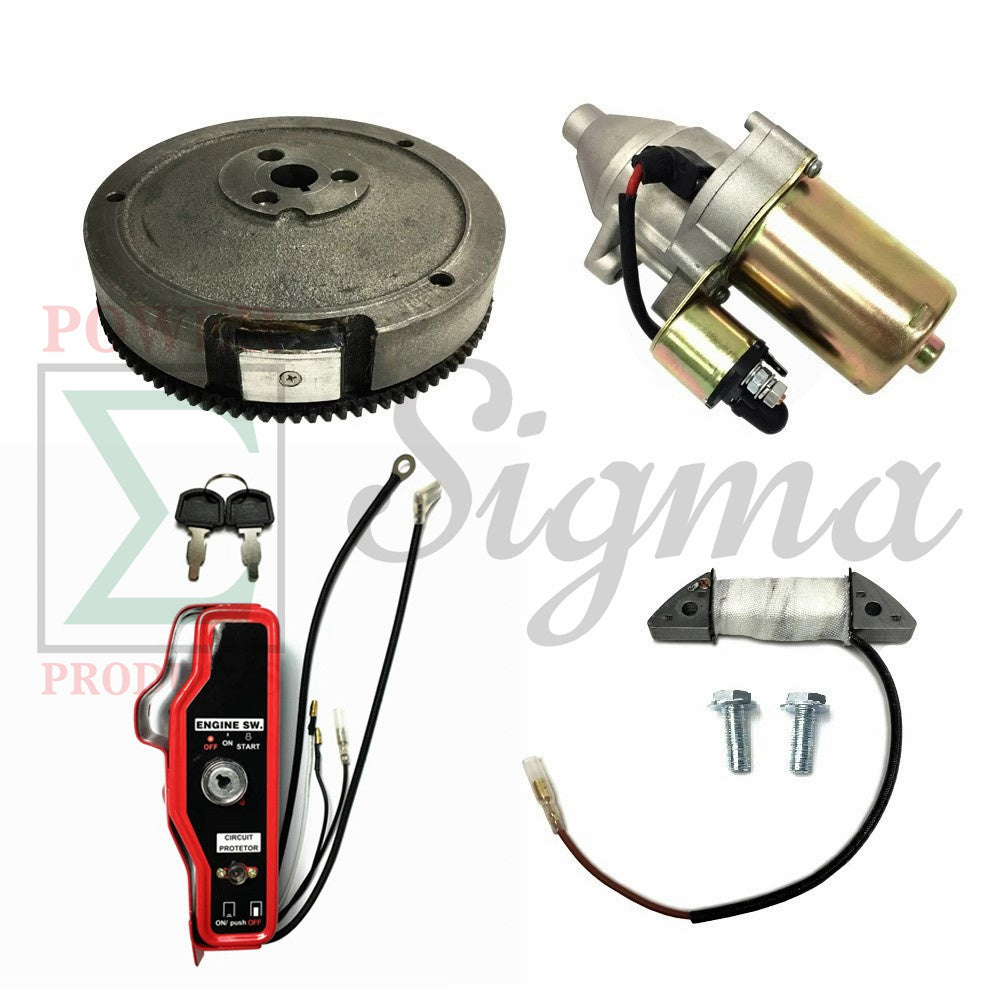Gear Flywheel Engine Starter Ignition Switch Box Charging Coil For Honda GX340 11HP GX390 13HP Electric Start Gas Engine image 0