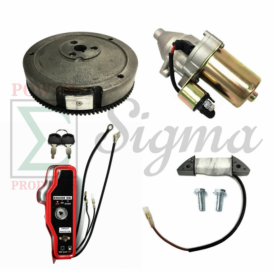 Gear Flywheel Engine Starter Ignition Switch Box Charging Coil For Honda GX340 11HP GX390 13HP Electric Start Gas Engine image 0