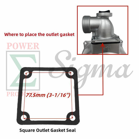 10PCS Pump Gasket O-Ring Mechanical Seal For Red Lion 2" IN. 4RLAG-2H 5RLAG-2L For DuroMax XP652WP 7HP For Generac 2" 6822 6919 For Champion 2-IN Semi-Trash Water Pump 100742 100113 image 8