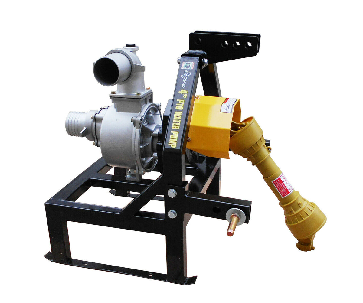 Sigma 4-Inch PTO-Driven Clear Water Pump with 3-Point Hitch & Shaft Gear Drive – Tractor-Powered, 30 PSI Output, 16–20 ft Lift