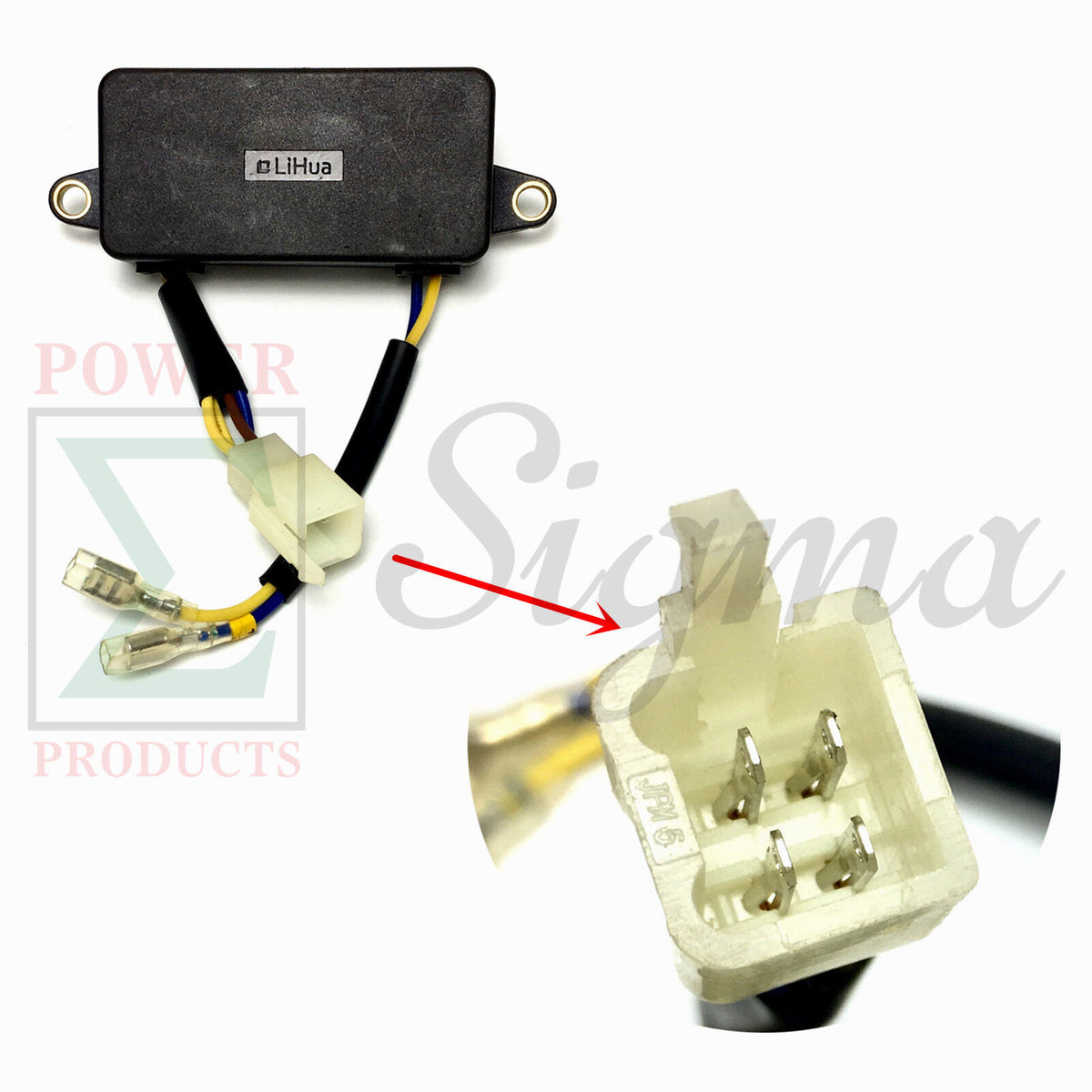 Rectangular AVR & Carbon Brush For Predator 3200/4000 3500/4375 Watts Generator image 0