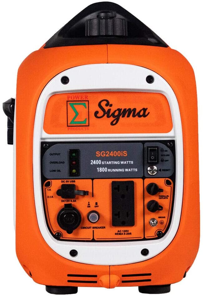 Sigma 2400 Watts Surge Power Super Silent Inverter Generator Paralleled Ready RV image 7