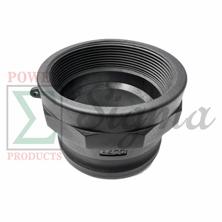 Sigma Polypropylene Type A Cam and Groove Couplings / 4-Inch Quick Connect & Disconnect Fittings / Hose Camlock Fittings--4" Male Camlock Adapter x 4" Female NPT Thread image 3