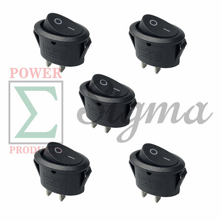 5-Pack Oval Boat Rocker Switch 2 Terminal 2 Position On/Off AC 125V/10A 250V/6A image 7