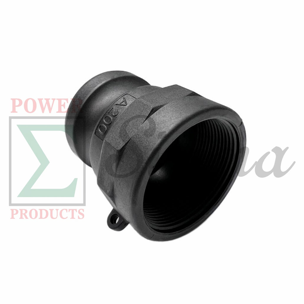 Sigma Polypropylene Type A Cam and Groove Couplings / 2-Inch Quick Connect & Disconnect Fittings / Hose Camlock Fittings--2" Male Camlock Adapter x 2" Female NPT Thread image 1