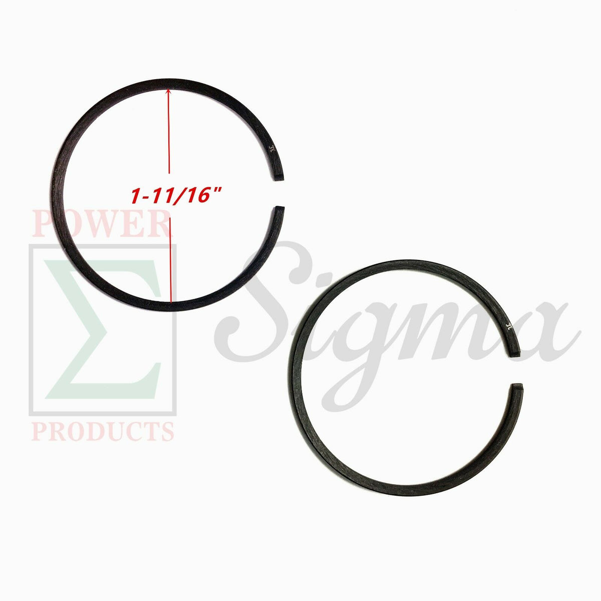 Piston Ring Set For Harbor Freight Tail Gator 63025 63024 For Chicago Electric Storm 800 900 Watts 60338 66619 69381 2HP 63cc 64cc Gas Engine Generator image 0