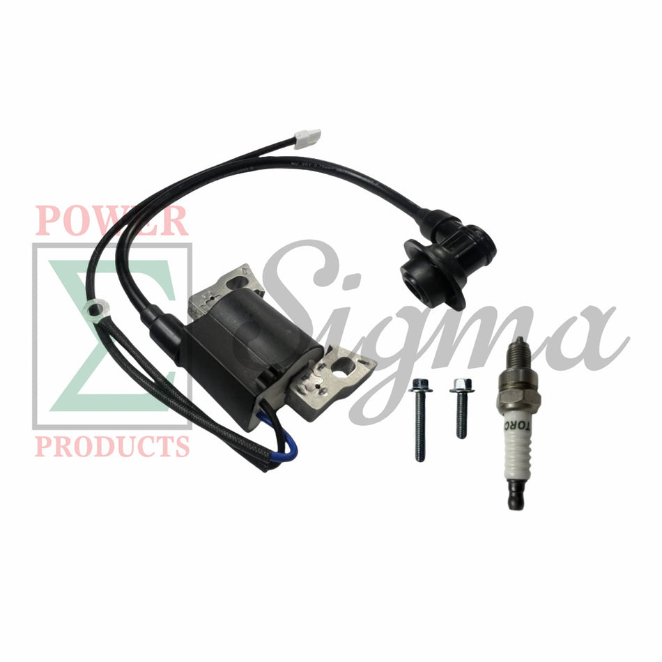 Ignition Coil with Bolts and Spark Plug- Replacement for PREDATOR Inverter Generator Surge 1400 Watt SKU# 71342, 59186, 57063 image 0
