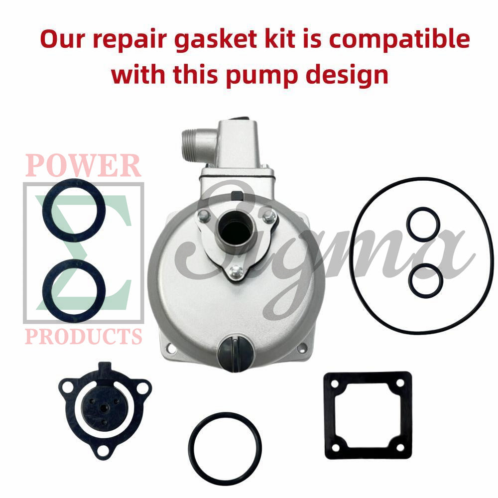 10PCS Gasket Flapper O-Ring Mechanical Seal Kit For Predator Pacific Hydrostar 1 in. 79cc 99cc Clear Water Pump 63404 56161 for Stanley for Ironton for XtremepowerUS 1" inch 3HP Gas Engine Water Pump image 3