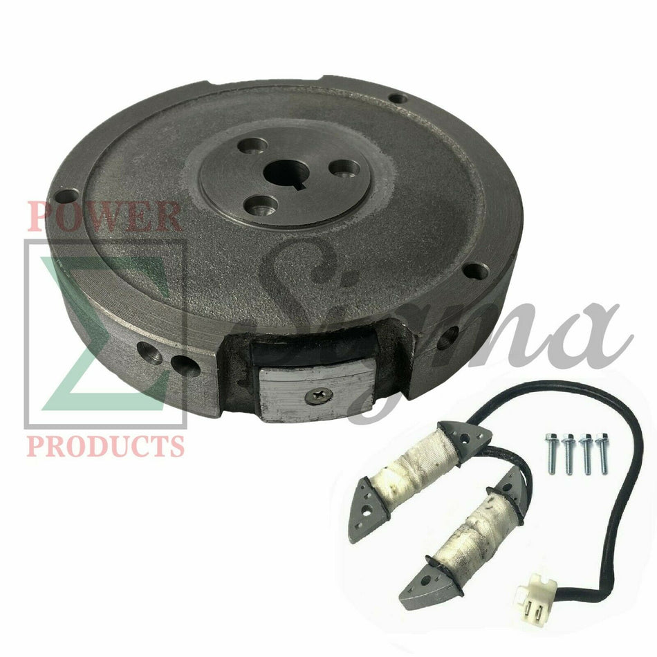 Key Shaft Flywheel & Charging Coil For Head Light on Predator 301cc 8HP Engine image 0