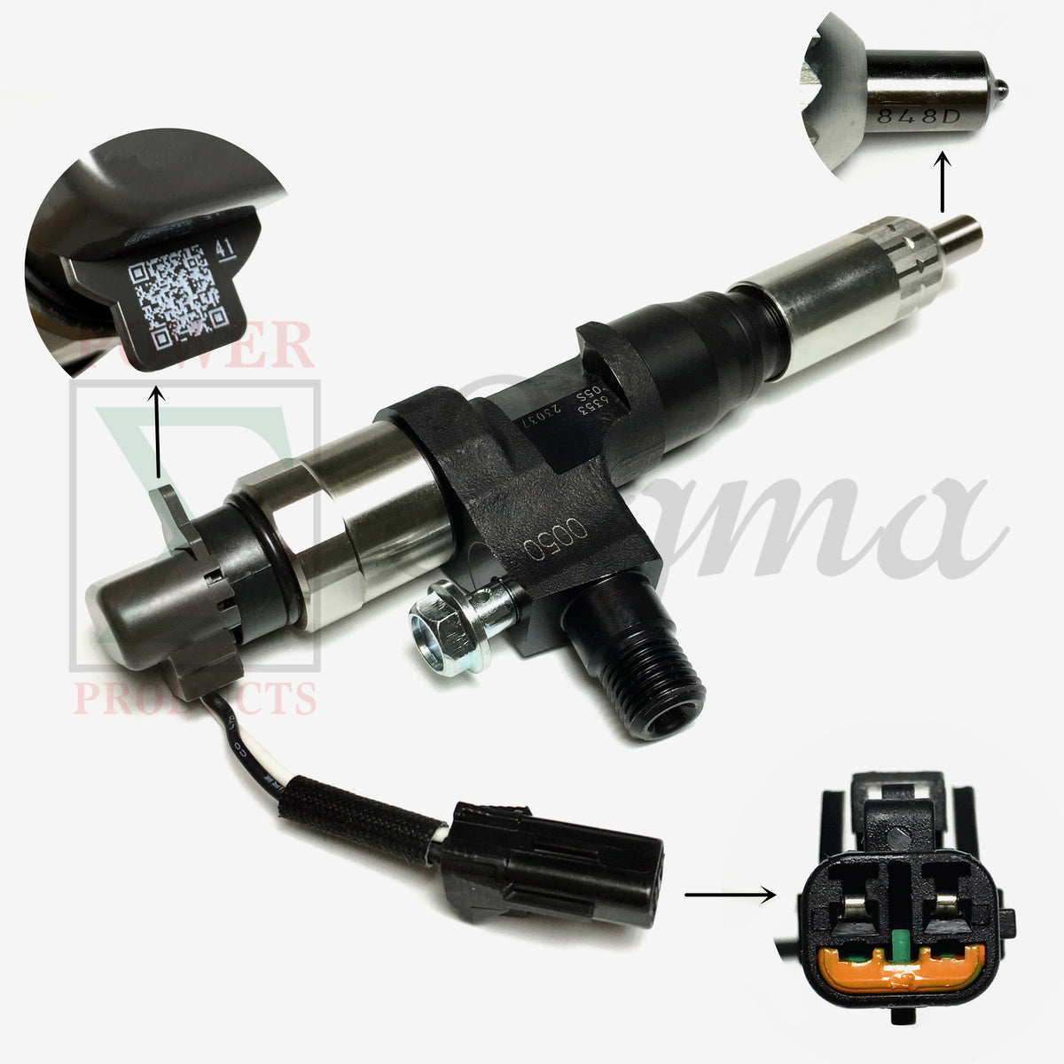 Sigma Common Rail Injector 095000-6353 23670-E0050 Denso Style For Hino J05E/J06 image 9