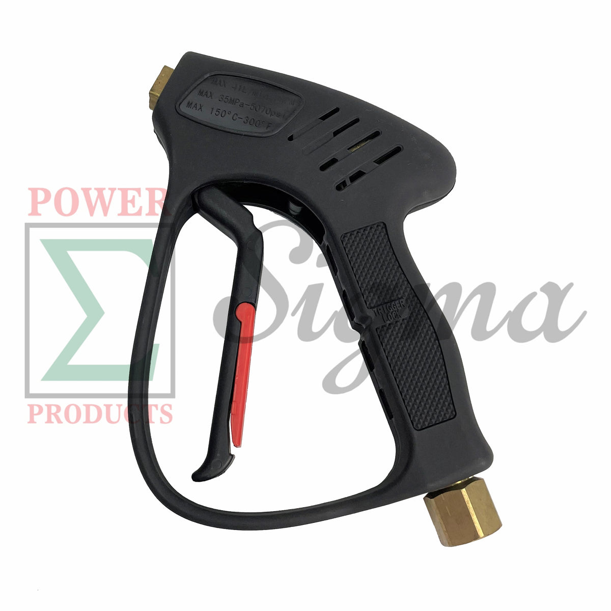 5000 PSI Pressure Washer Gun 3/8 IN. Inlet 1/4 IN. Female Outlet 10.5 GPM With Trigger Lock Easy Grip For High Temp Applications image 2