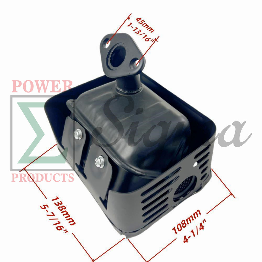 Exhaust Muffler with Heat Shield for Westinghouse Pressure Washer with 212cc Engine Compatible with WPX2700 WPX3000 WPX3200 WPX3400 image 1