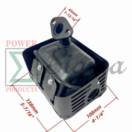 Exhaust Muffler with Heat Shield for Westinghouse Pressure Washer with 212cc Engine Compatible with WPX2700 WPX3000 WPX3200 WPX3400 image 1