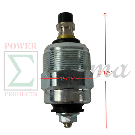 12V Diesel Fuel Pump Shutoff Solenoid For Yanmar Diesel Engine L100 186FE 186FAE 10HP Replaces Bosch Part# 0330001040 For Aurora AGI6500DE AGI6500SDE Diesel Generator image 6