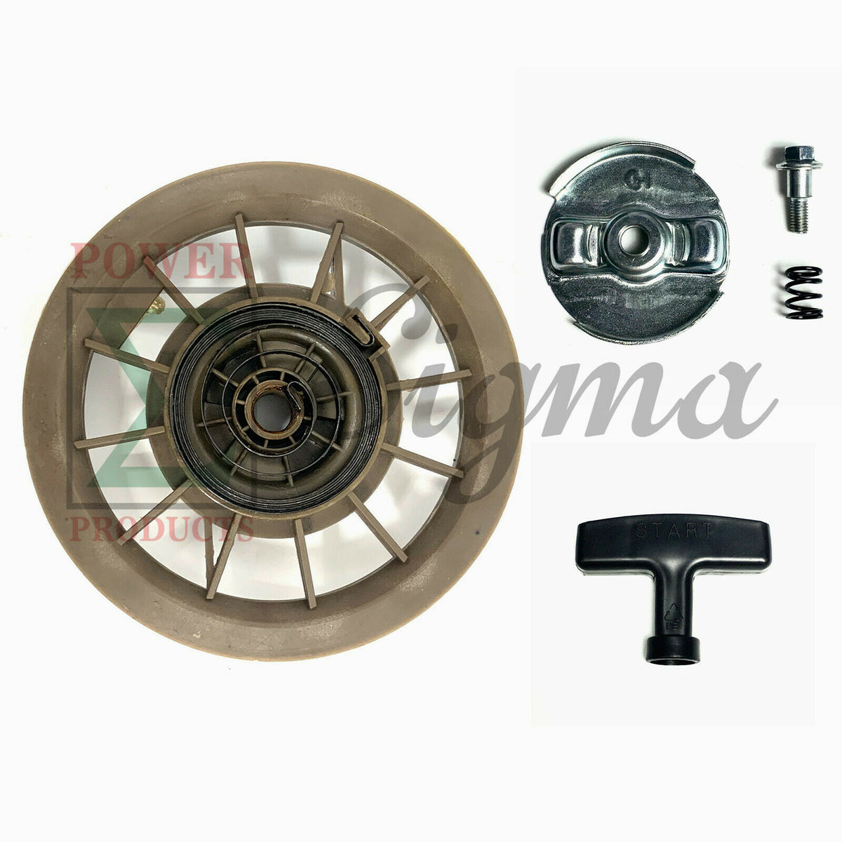 Recoil Starter Rebuild Kit For DuroMax 16HP XP16HPE 18HP XP18HPE Electric Engine For Honda EM5000is EU6500i EM7000IS EB5000XK2 EB6500X For Predator 6500W 8750W 13HP 420CC Non-Inverter Gas Generator image 0
