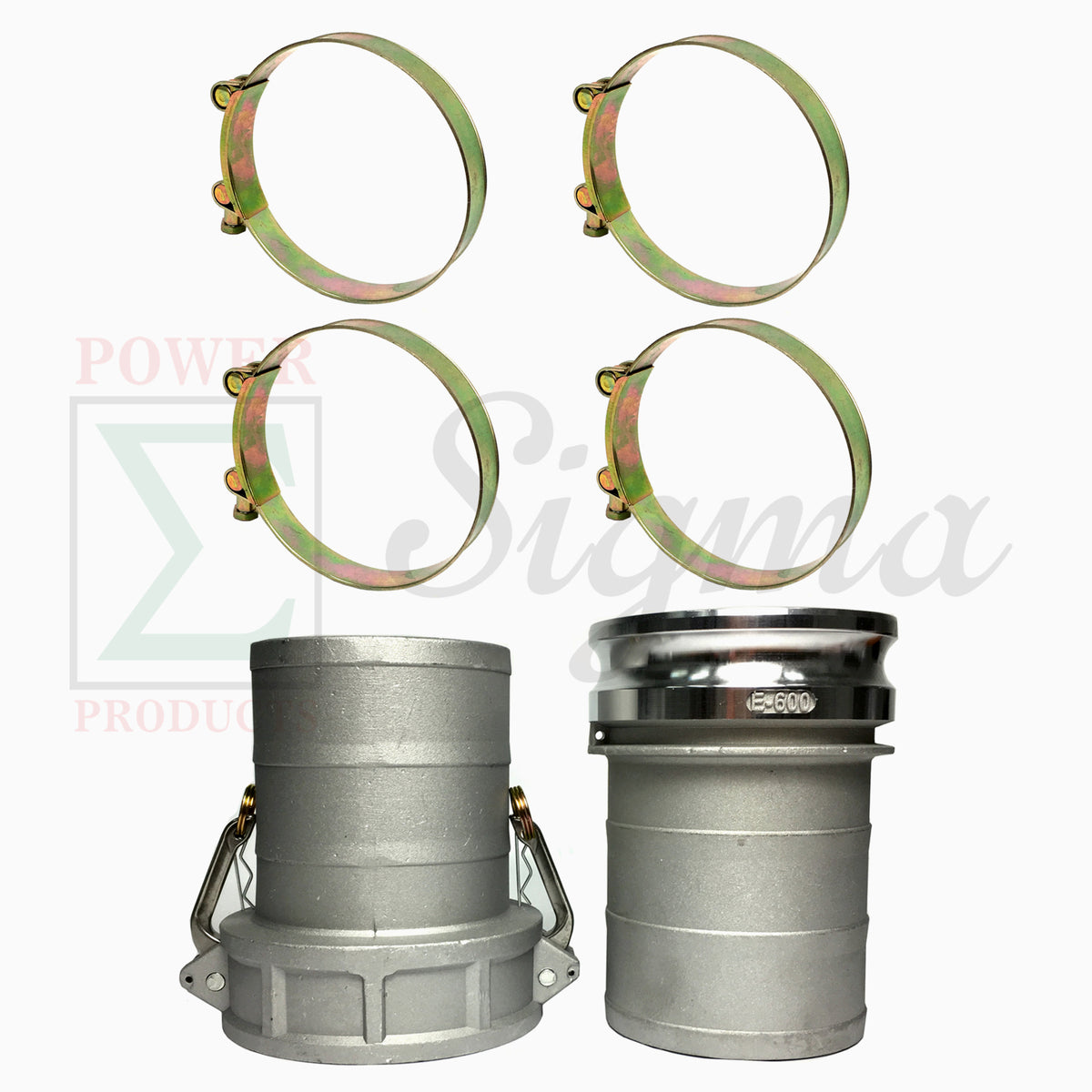 Sigma 6" IN X 300' Feet Garden PVC Lay Flat Discharge Water Pump Hose & Camlocks image 1
