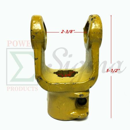 Male Tube End Yoke For Sigma 3 Point Hitch 4' 5' 6' 7' Rotary Tiller image 6