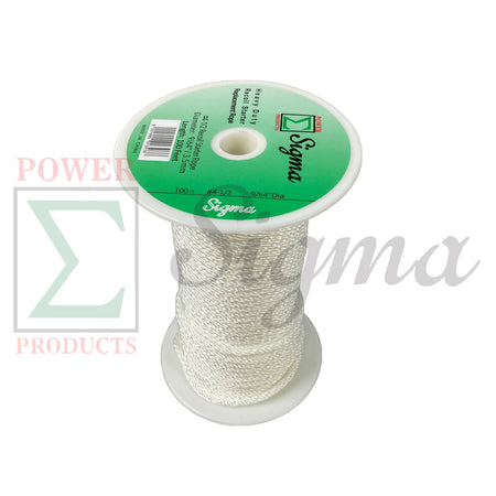 Sigma 9/64" Dia. (3.5mm) X 100' FT Premium Braid Nylon Recoil Starter Rope #4.5 image 0