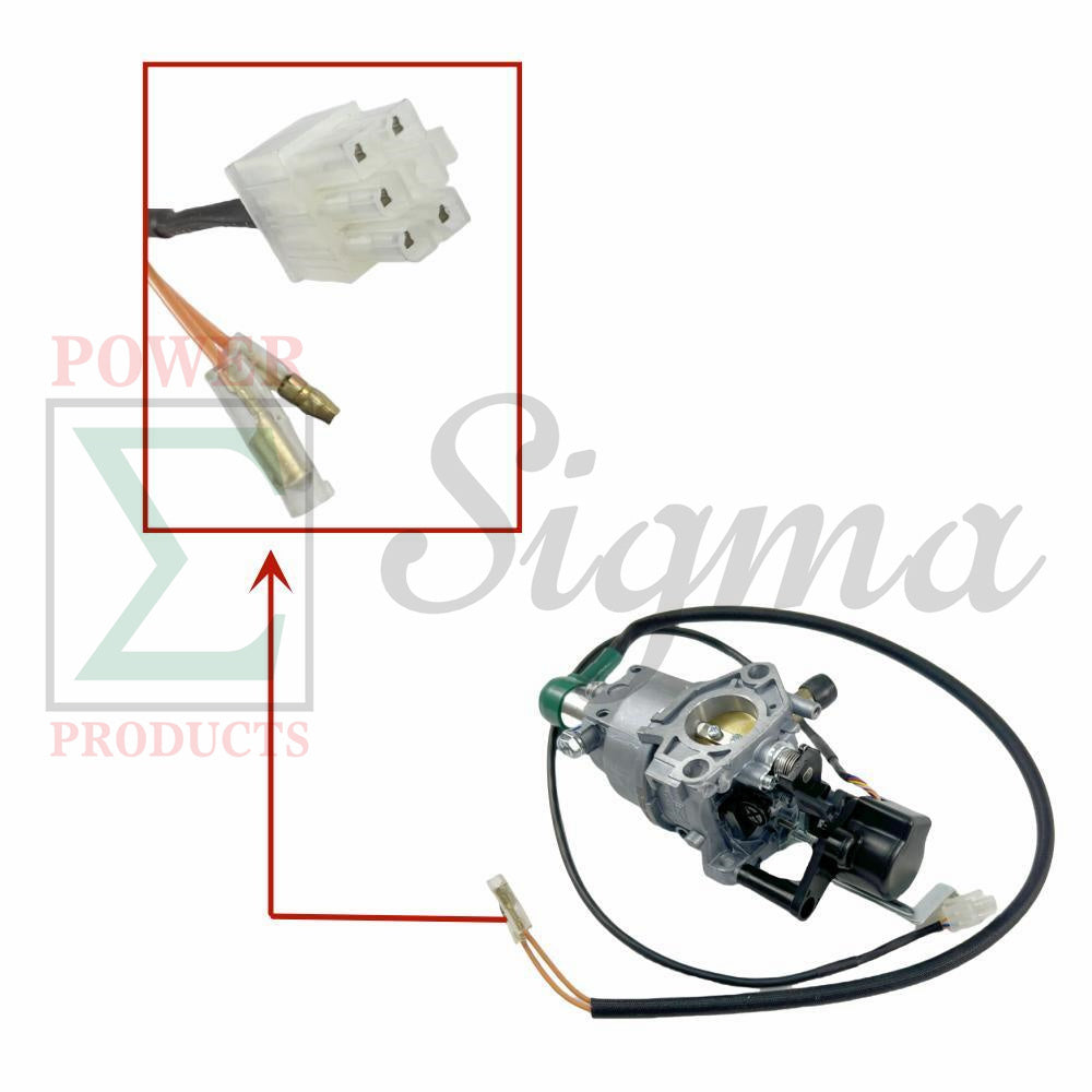 Carburetor Replacement with Stepper Motor for DuroMax XP12000HX Dual Fuel Generator, 457cc Engine 12000W, Includes Solenoid, Fuel Line & Gaskets image 4