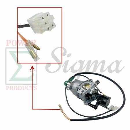Carburetor Replacement with Stepper Motor for DuroMax XP12000HX Dual Fuel Generator, 457cc Engine 12000W, Includes Solenoid, Fuel Line & Gaskets image 4