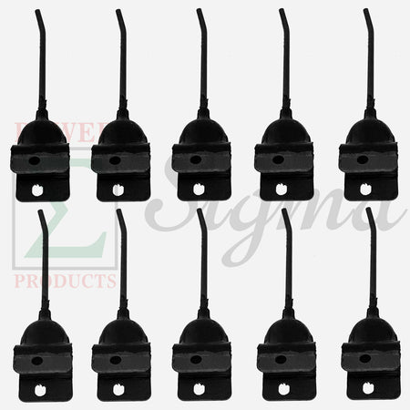10 PCS Rubber Rake Teeth for New Holland 55 56 57 256 65609 850612 John Deere AE24953 AE47389 54 64 74 350A 640 650 652 660 662 670 671 673 851 858A 894A 896A IH AC AGCO New Idea SG300916 image 0