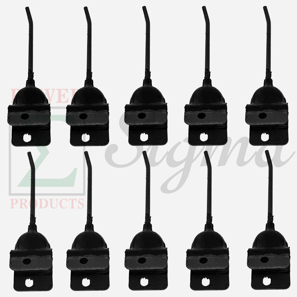 10 PCS Rubber Rake Teeth for New Holland 55 56 57 256 65609 850612 John Deere AE24953 AE47389 54 64 74 350A 640 650 652 660 662 670 671 673 851 858A 894A 896A IH AC AGCO New Idea SG300916 image 0