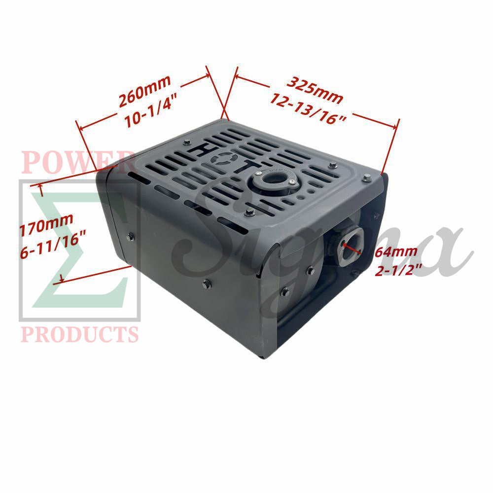 Exhaust Muffler Replacement for DuroMax XP15000HXT 15000-Watt 670cc Electric Start Tri-Fuel Portable Generator image 2