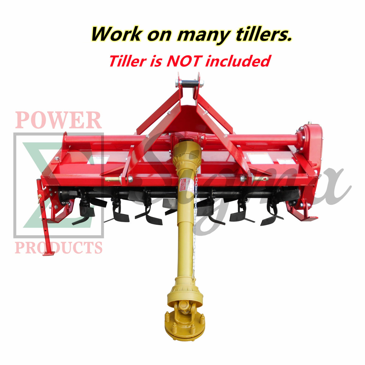 Heavy-Duty 41-lb 3-Point Rotary Tiller Slip Clutch PTO Shaft for Rural King, Country Way, Sigma Rotary Tillers for ASC Grizzly 77709, 77710, 77711 – 1-3/8" x 6 Spline, Round Ends, Adjustable 32"-40" image 4