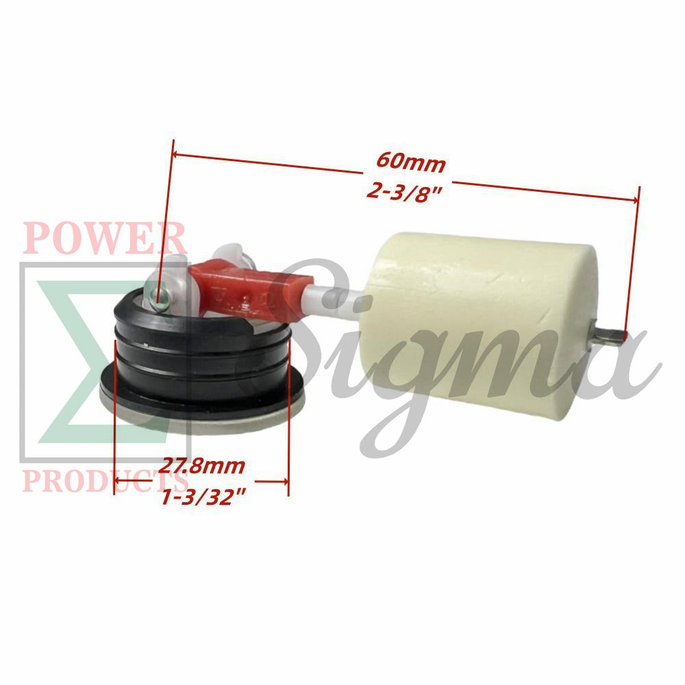 28mm-Diameter Round Push-in Fuel Level Gauge for 2-Cycle Gas Generator for Upgraded Fuel Tank on Baja Warrior Coleman Go Kart Mini Bike for Champion 2-in. 196cc Semi-Trash Water Pump Model 66520 image 1