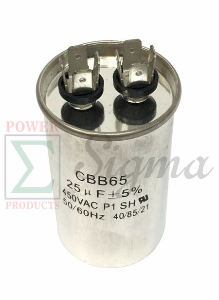 25uF AC Motor Capacitor CBB65 450VAC 50/60Hz For Air Conditioner Compressor image 1