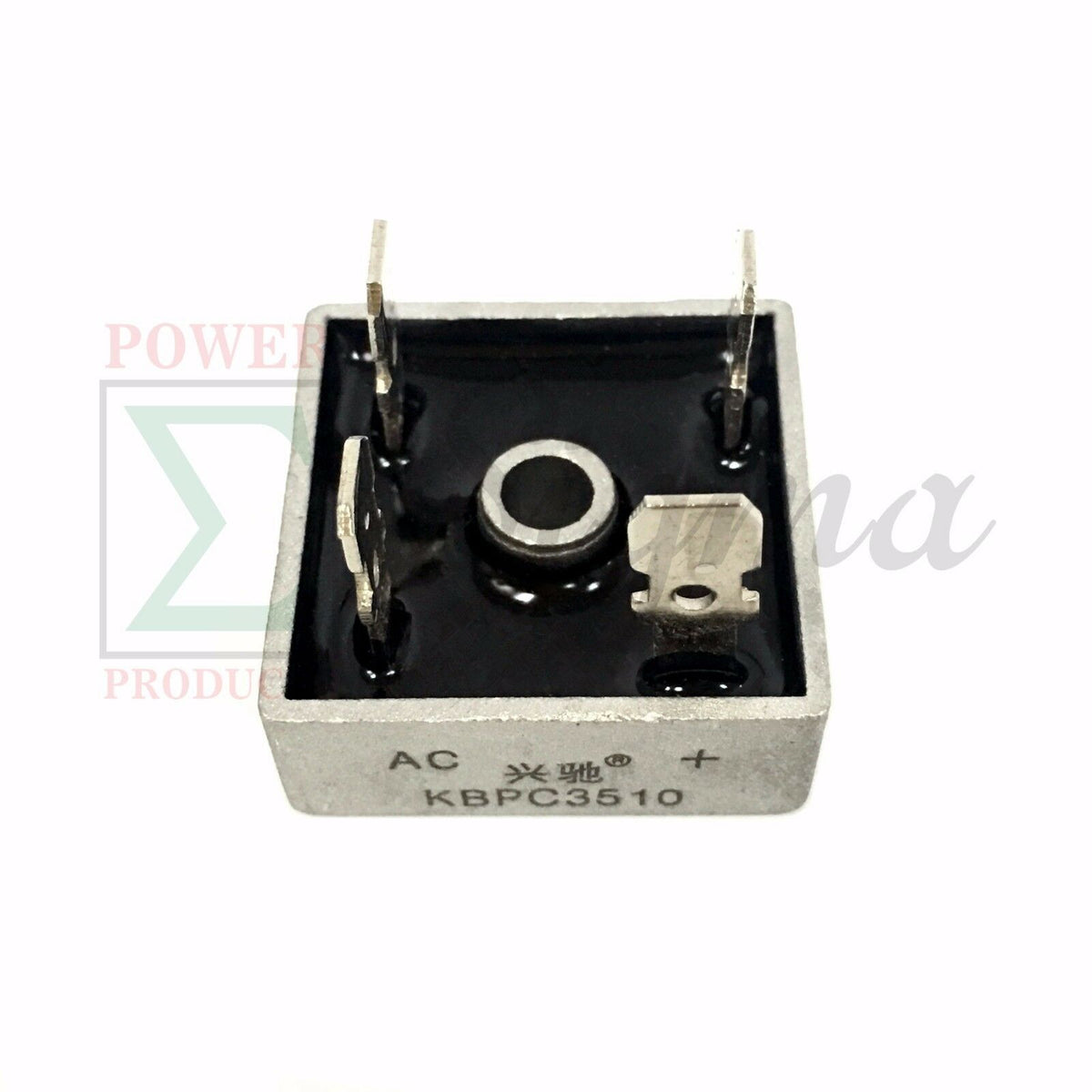 2 PCS KBPC3510 35A 1000V Single Phase Square Diode Bridge Rectifier Metal Case image 1