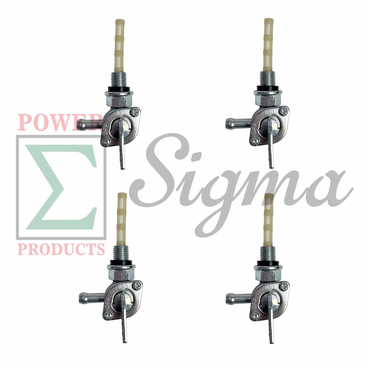 4PCS Generator Fuel Tank Shut On-off Valve 28-1783-V M10X1.25 1/4" Inch Fuel Barb compatible with Honda EU1000i EU2000i EU3000i image 0