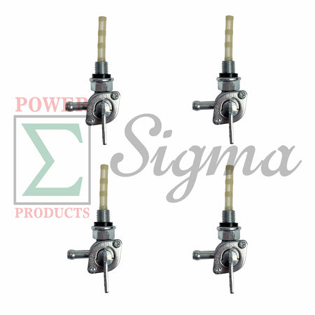4PCS Generator Fuel Tank Shut On-off Valve 28-1783-V M10X1.25 1/4" Inch Fuel Barb compatible with Honda EU1000i EU2000i EU3000i image 0