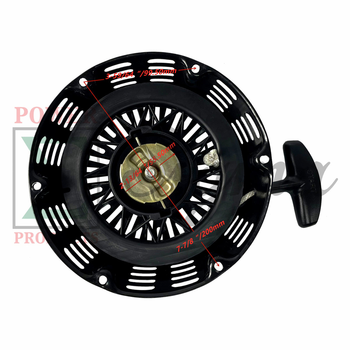 4 Pack of Red Pull Recoil Starter Fits Honda GX340 GX390 11HP 13HP W/ Flange Cup image 4