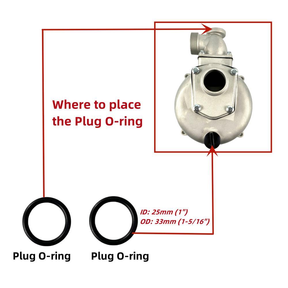 8PCS Gasket Seal Flapper Washer O-Ring Repair Kit For Predator 2" in. 212cc Semi-Trash Water Pump 63405 56160 For Pacific HydroStar 2" IN 212cc 61986 68375 69774 Water Pump image 8