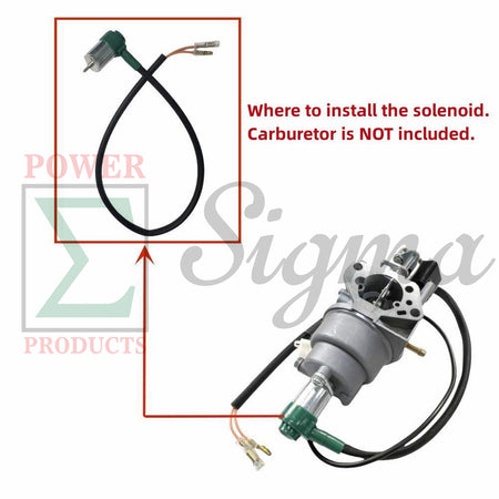 Solenoid on Carburetor Replacement for PREDATOR Inverter Generators 9500-Watt Surge / 7600-Watt Running (SKU# 71365, 59188) image 1