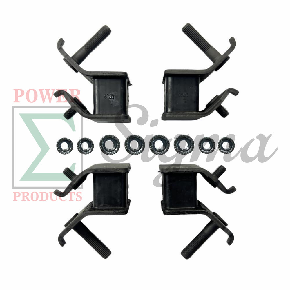 4PCS Heavy-Duty Anti-Vibration Rubber Mounts with Nuts for DuroMax 12000W & 13000W Generators – Fits XP12000 & XP13000 Series image 0