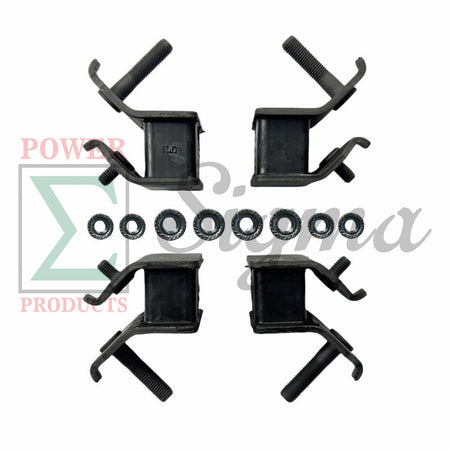4PCS Heavy-Duty Anti-Vibration Rubber Mounts with Nuts for DuroMax 12000W & 13000W Generators – Fits XP12000 & XP13000 Series image 0