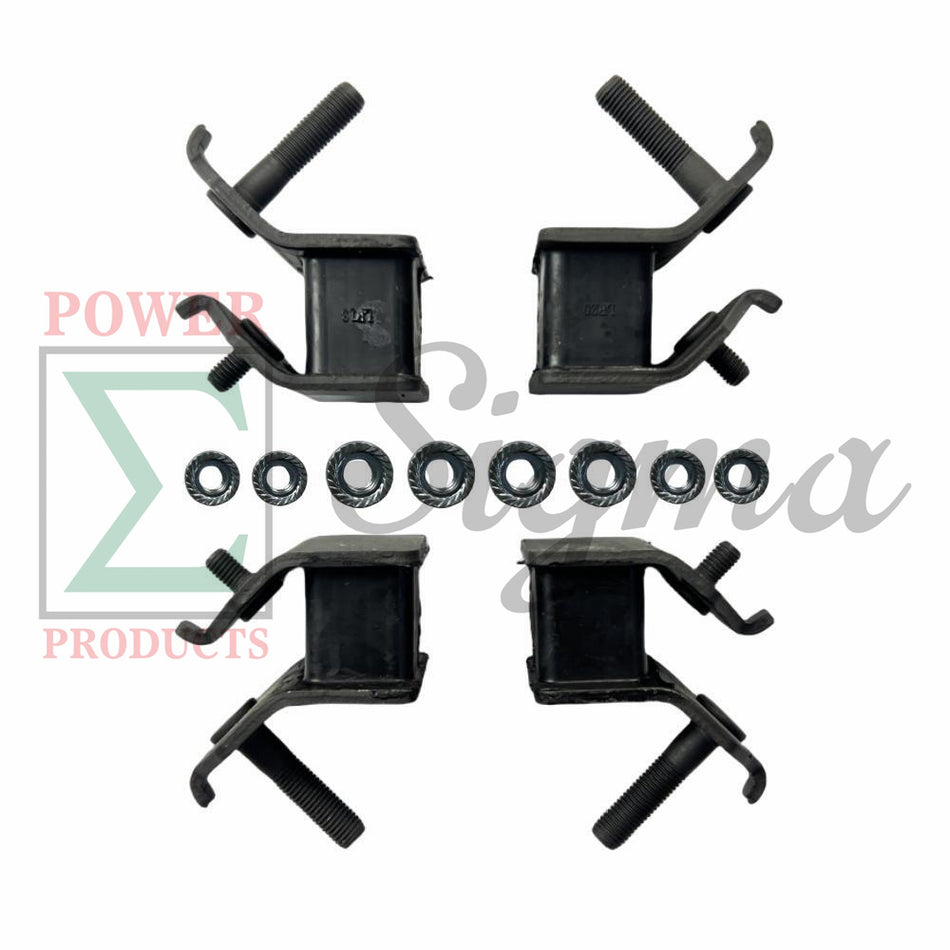 4PCS Heavy-Duty Anti-Vibration Rubber Mounts with Nuts for DuroMax 12000W & 13000W Generators – Fits XP12000 & XP13000 Series image 0