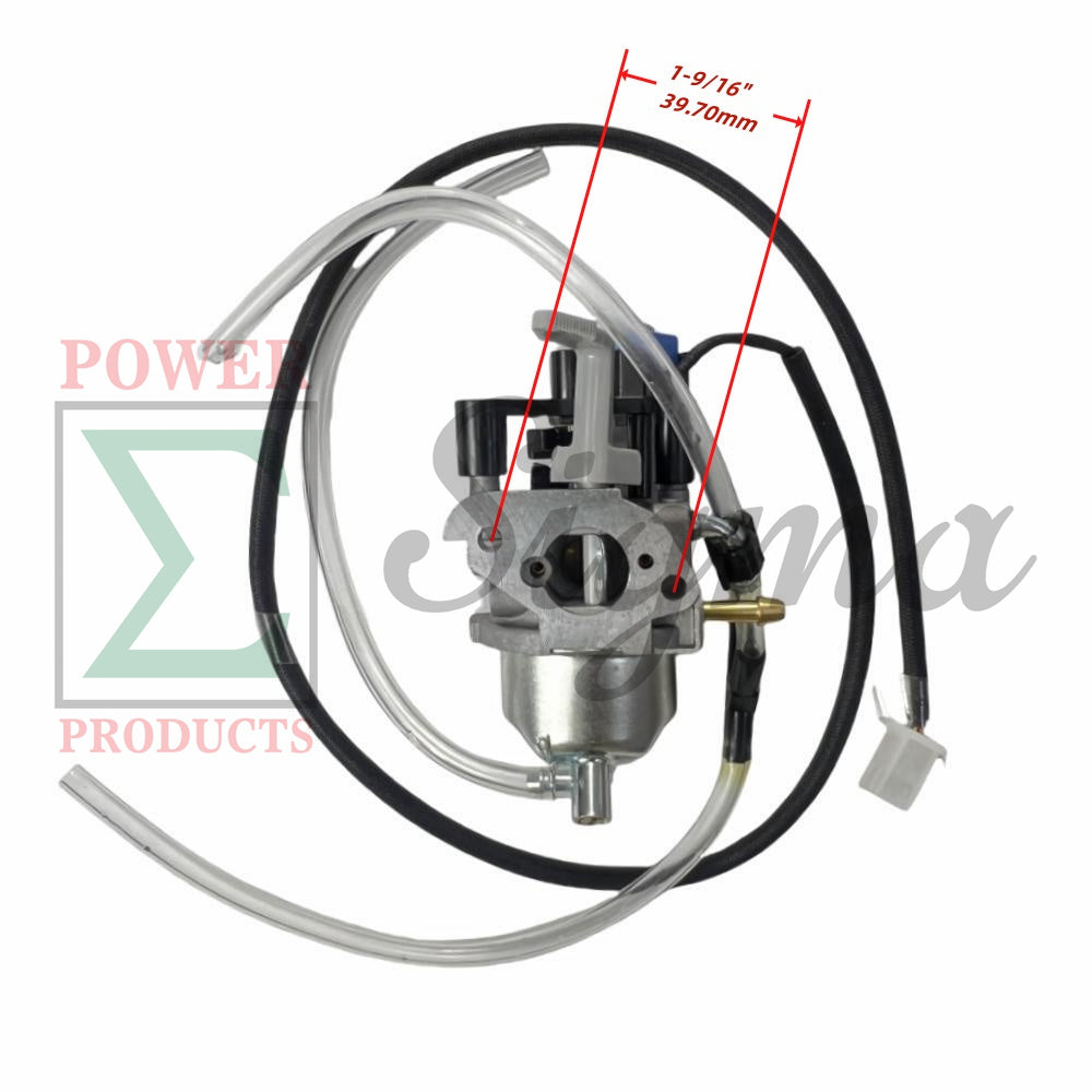 Carburetor with Gaskets and Fuel Line - Replacement for PREDATOR Inverter Generator Surge 1400 Watt SKU# 71342, 59186, 57063 image 1