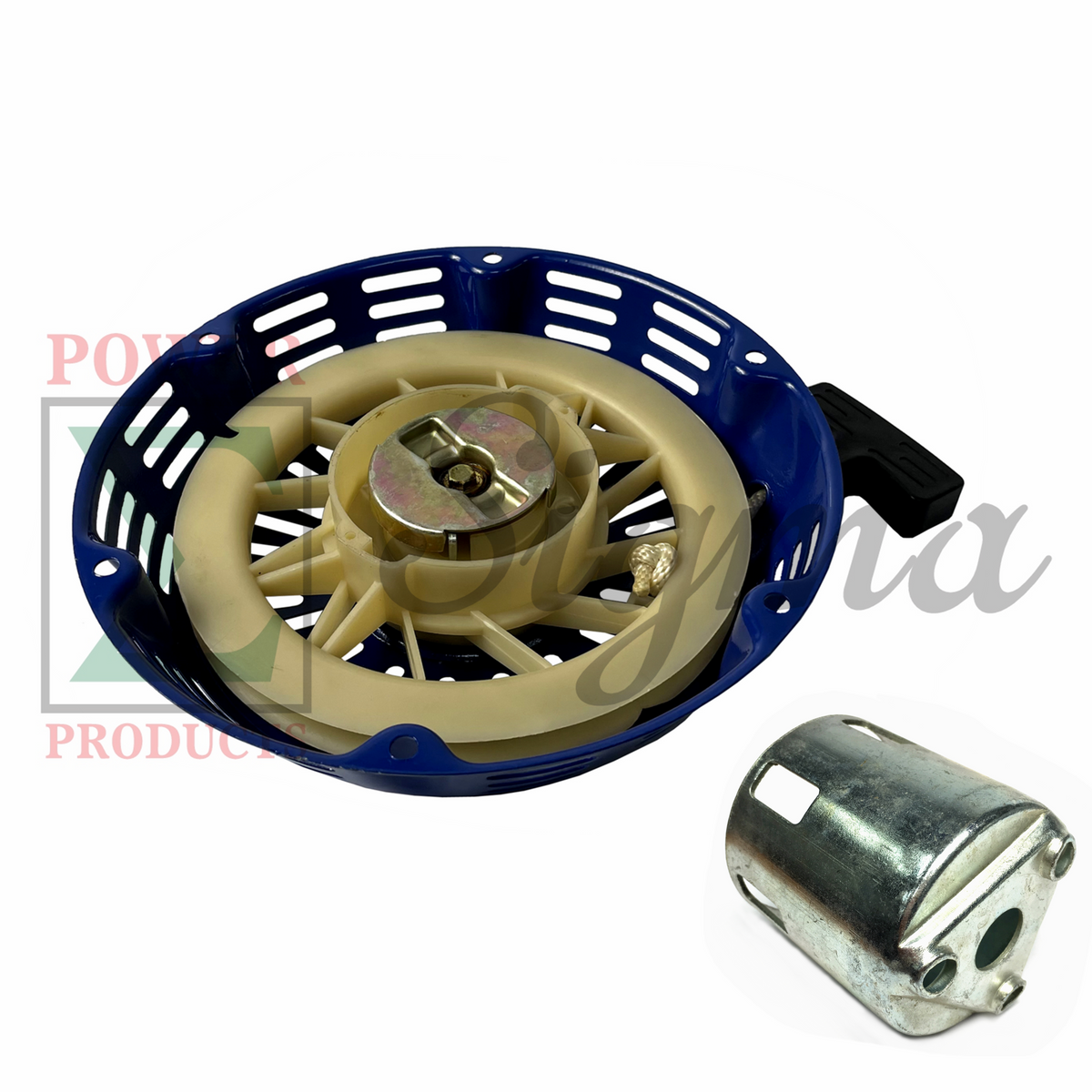 Recoil Starter With Pulley Cup For Westinghouse WGen9500TFc WGen9500DFc WGen9500DF WGen9500c WGen9500 457cc Generator image 1
