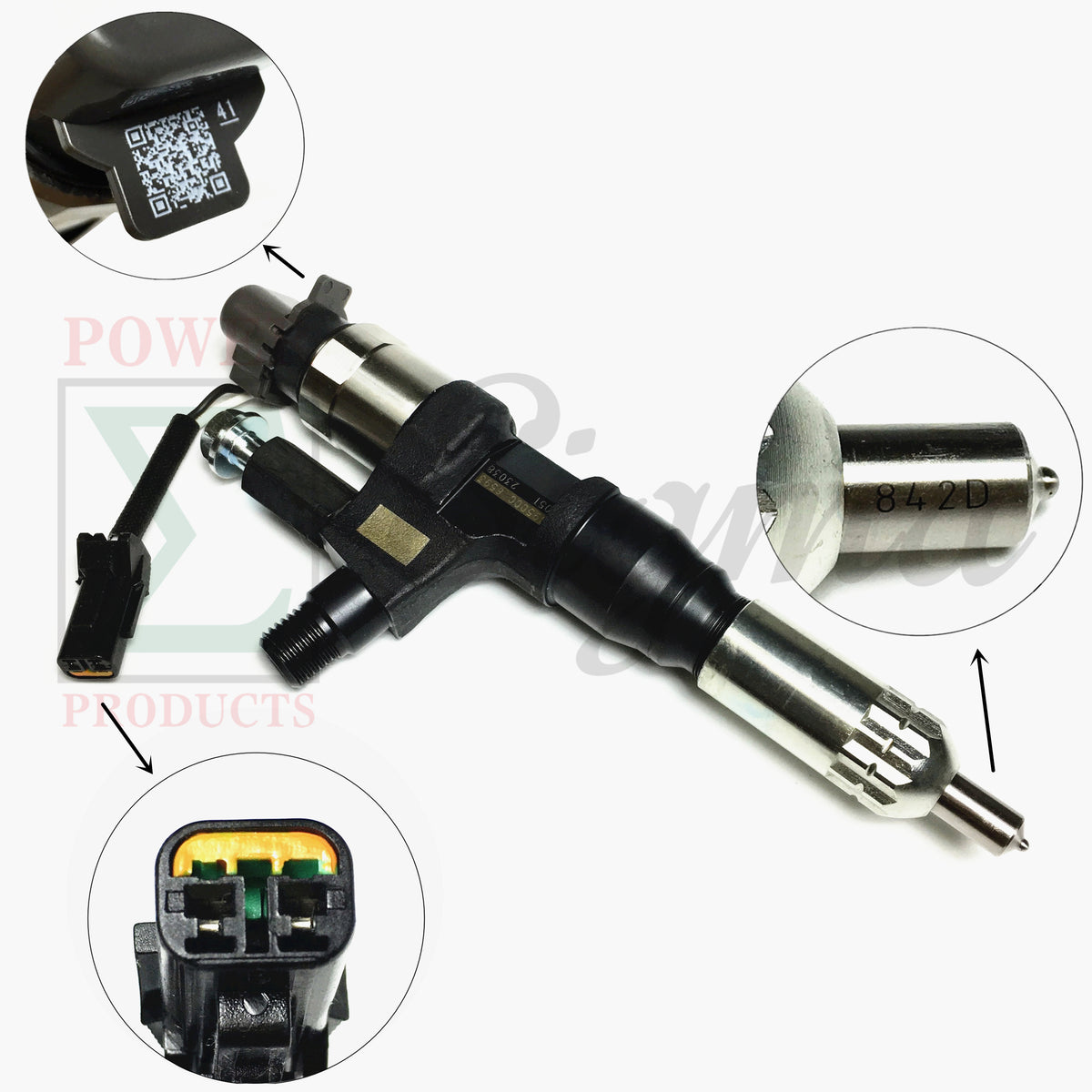 Sigma Denso Style Injector 095000-6593 Hino J08E Kobelco SK330-8 SK350 Excavator image 8