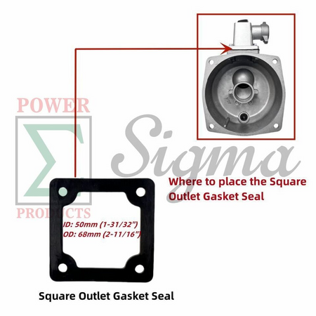 10PCS Gasket Flapper O-Ring Mechanical Seal Kit For Predator Pacific Hydrostar 1 in. 79cc 99cc Clear Water Pump 63404 56161 for Stanley for Ironton for XtremepowerUS 1" inch 3HP Gas Engine Water Pump image 7