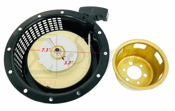 New Recoil Starter with Pulley for Yanmar Diesel Engine L70 L70AE L70EE 114880-76050 114880-76250 L60E L60AE 714880-76820 714880-76830 76821 for 5-7HP 296CC 178F 178FE 306CC 178FA 178FAE Diesel Engine