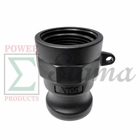 Sigma Polypropylene Type A Cam and Groove Couplings / 1-Inch Quick Connect & Disconnect Fittings/ Hose Camlock Fittings--1" Male Camlock Adapter x 1" Female NPT Thread image 0