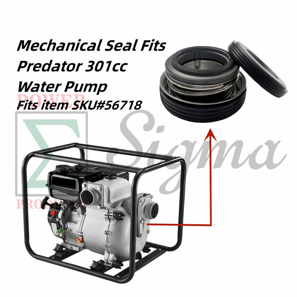 Heavy Duty Silicon Carbide Mechanical Shaft Seal for Predator 3" Inch 301cc Full-Trash Water Pump Fits SKU 56718 For Honda 3" In. WT30XK4A 4" In. WT40XK3A Construction Full Trash Pump image 2