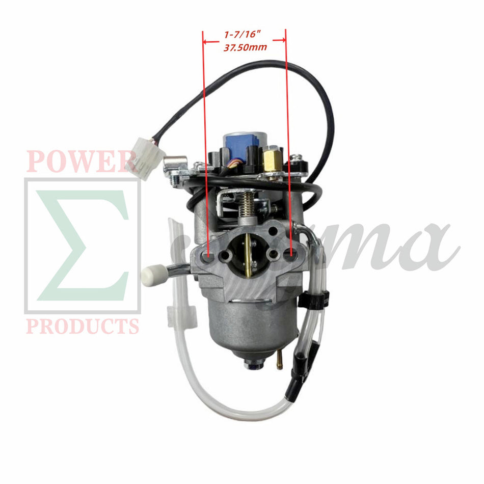 Carburetor Assembly with 5-Pin Stepper Motor, Gaskets and Fuel Line- Replacement for PREDATOR Inverter Generator Surge 2000 Watt (SKU# 71343, 59135) for RYOBI RYi2322 2300-Watt Inverter Generator image 1