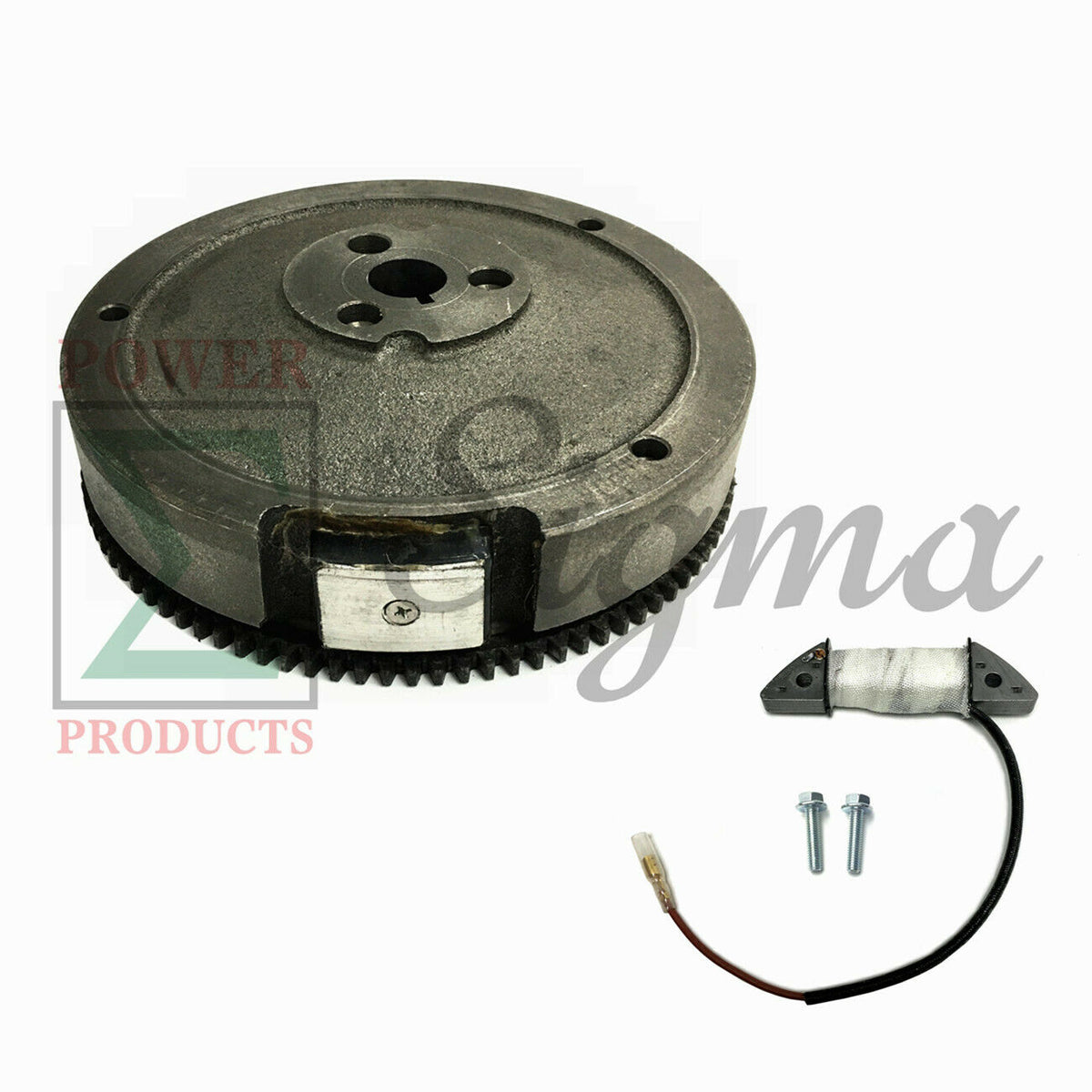 Flywheel W/ Gear & Charging Coil For Predator 420cc 13HP Electric Start Engine image 0