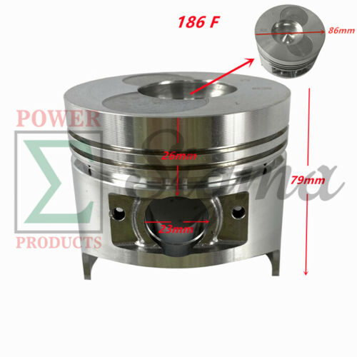 Gasket Piston Bearing Kit For Yanmar L100 & 186F 186FE 406CC 10HP Diesel Engine image 1